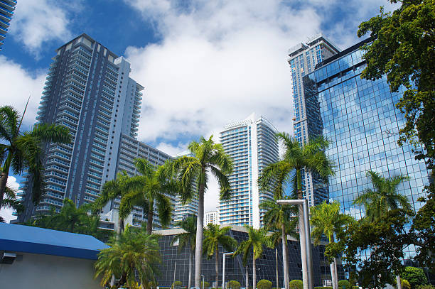 Skyscrapers of Miami, United States.